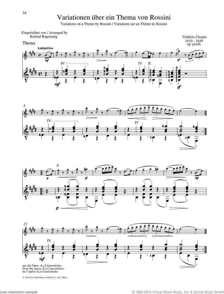 Variations on a Theme by Rossini