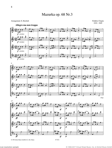 Mazurka, Op. 68 No. 3