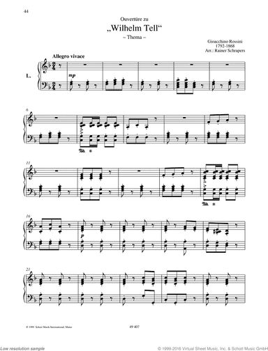 Overture to "William Tell"