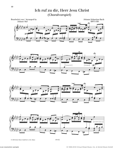 I Call to Thee, Lord Jesus Christ, BWV 639