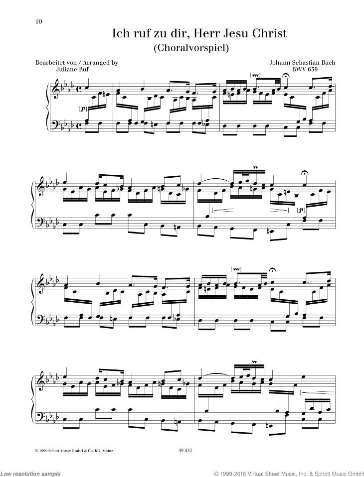 I Call to Thee, Lord Jesus Christ, BWV 639