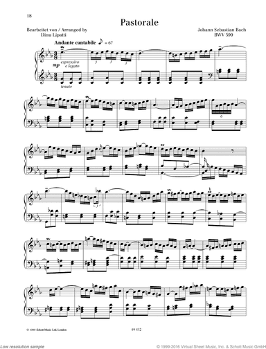 Pastorale, BWV 590
