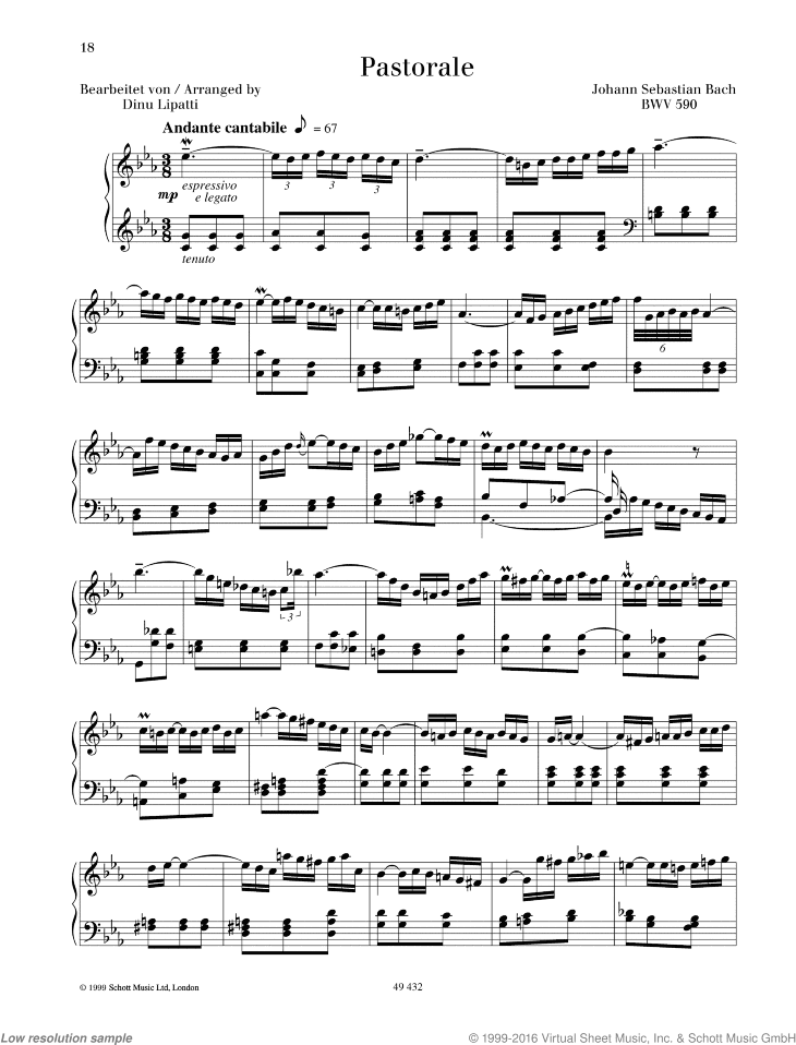 Pastorale, BWV 590