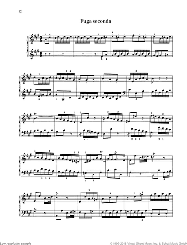 Fugue in A major, TWV 30: 22