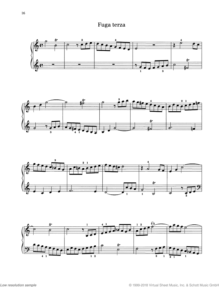 Fugue in C major, TWV 30: 23