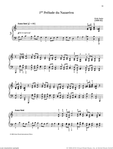 1er Prelude du Nazareen, from: Quatre Pr&eacute;ludes