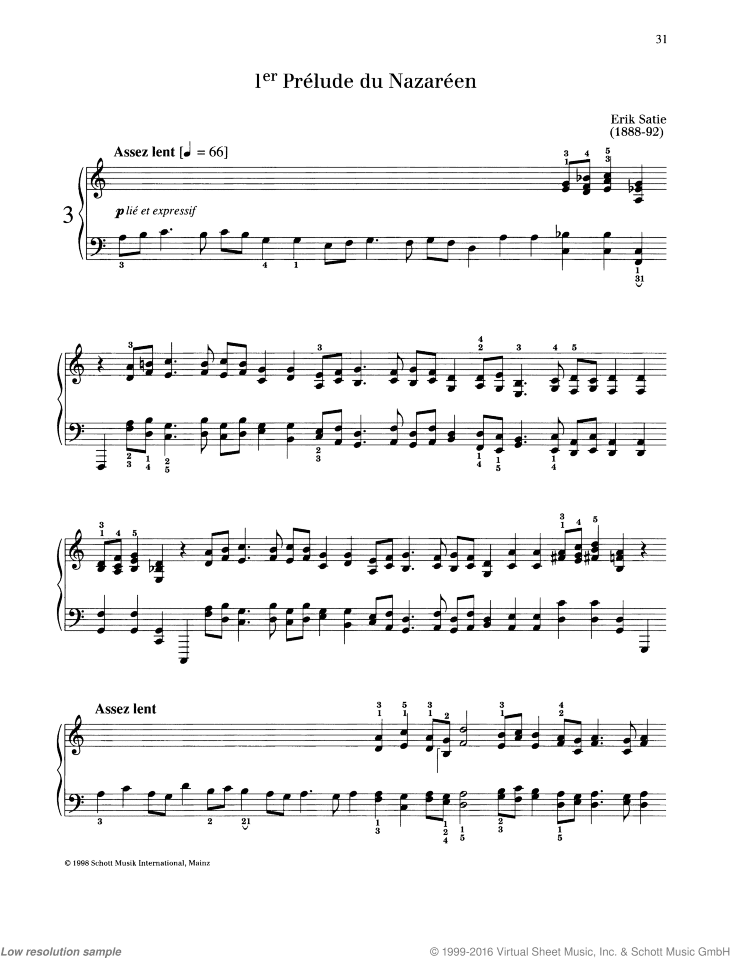 1er Prelude du Nazareen, from: Quatre Pr&eacute;ludes