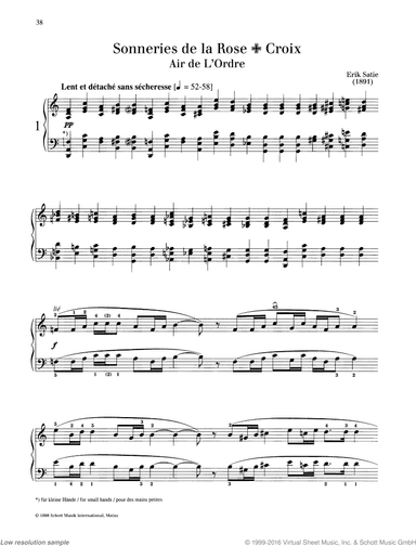 Air de L'Ordre, from: Sonneries de la Rose+Croix