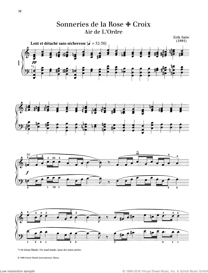 Air de L'Ordre, from: Sonneries de la Rose+Croix