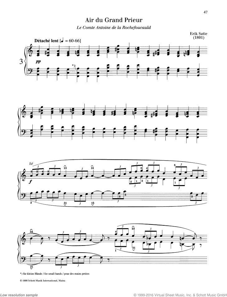 Air du Grand Prieur, from: Sonneries de la Rose+Croix