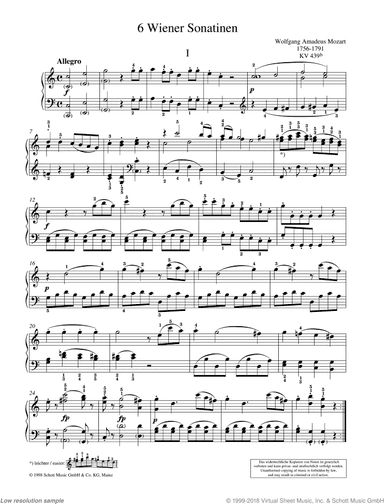 Sonatina in C major, K 439b