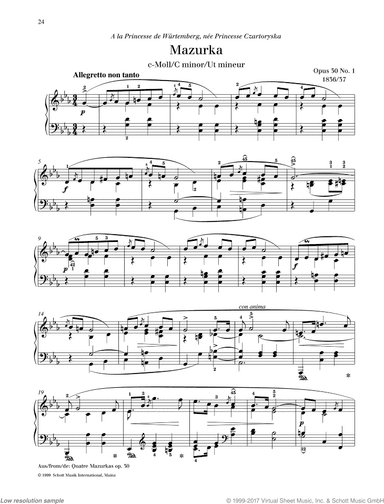 Mazurka in C minor, Op. 30 No. 1