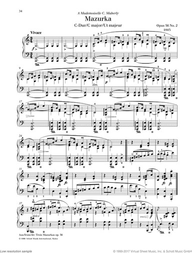 Mazurka in C major, Op. 56 No. 2