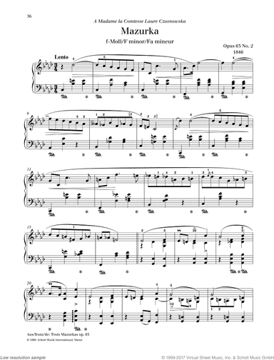 Mazurka in F minor, Op. 63 No. 2
