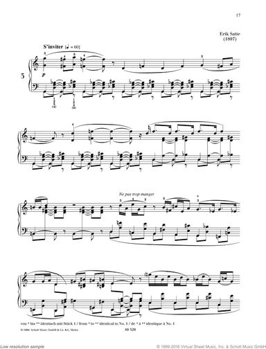 Air a faire fuir No. 3, from: Pi&egrave;ces froides