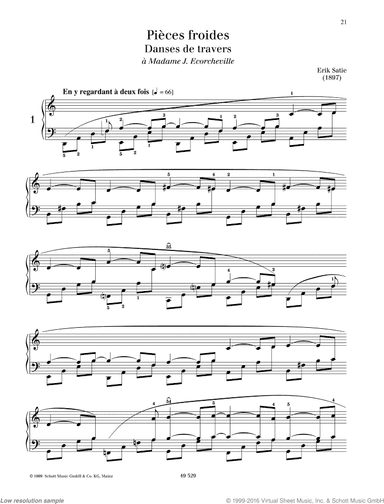 Danse de travers No. 1, from: Pi&egrave;ces froides