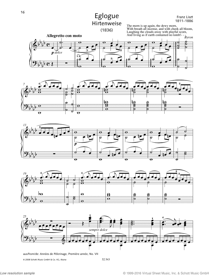 Eglogue (Hirtenweise)