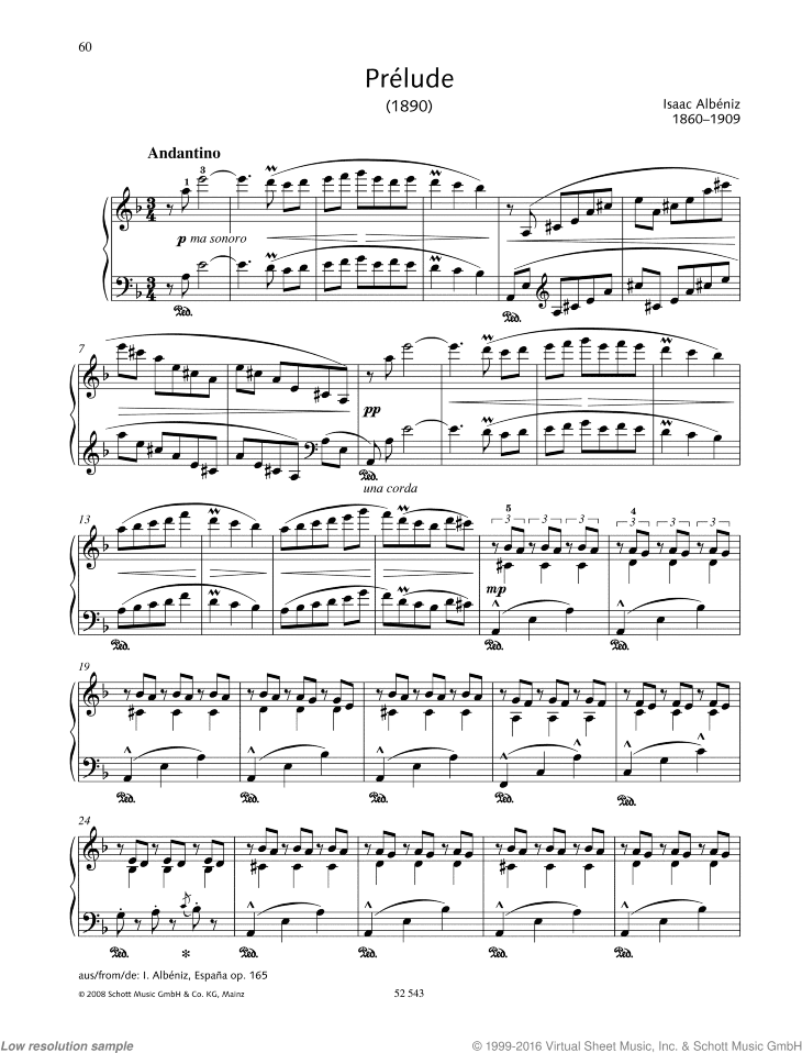 Prelude, from Espa&ntilde;a, Op. 165
