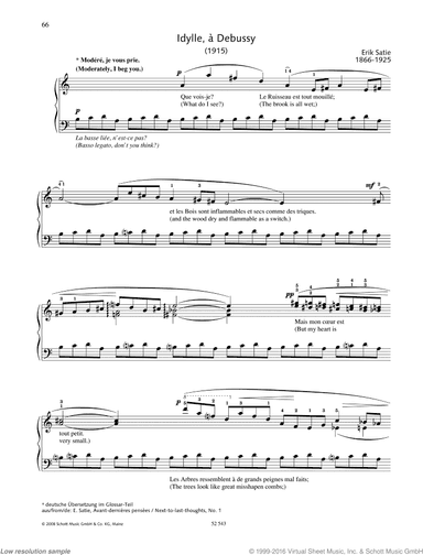 Idylle, a Debussy