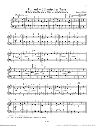 Furiant - Bohemian Dance, from Sonatina in D minor