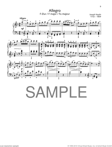 Allegro in F major