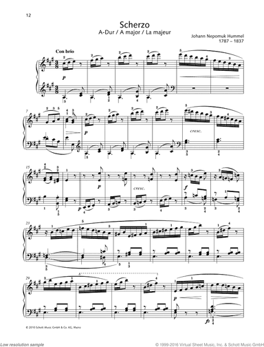 Scherzo in A major