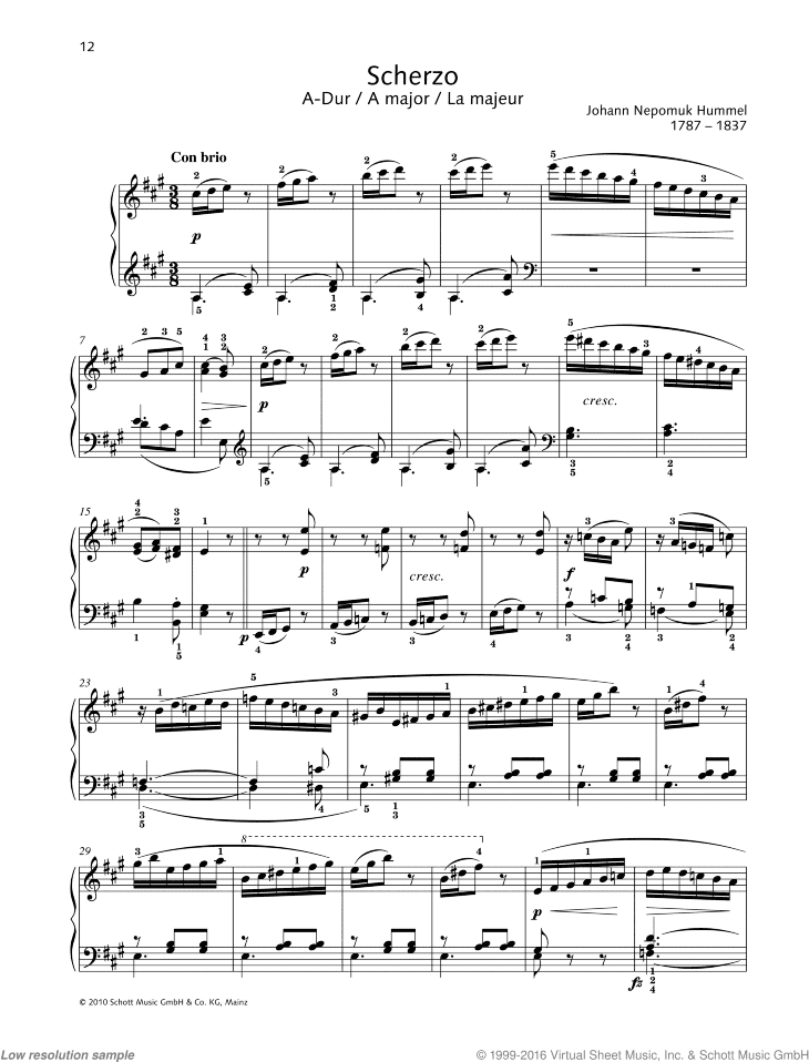 Scherzo in A major