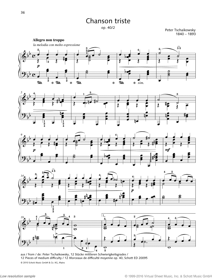Chanson triste