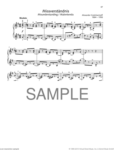 Misunderstanding, from Fleeting Thoughts, Op. 115