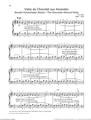 The Chocolate Almond Waltz, from Pieces for Young People