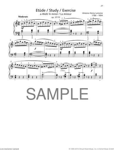 Study in A minor, Op. 37 No. 10