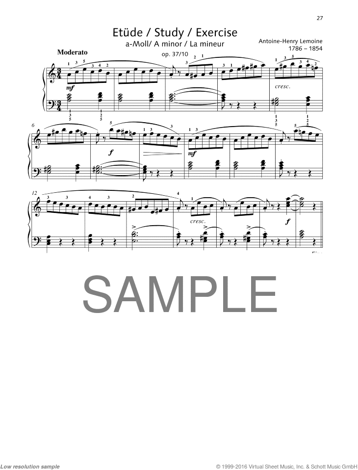 Study in A minor, Op. 37 No. 10