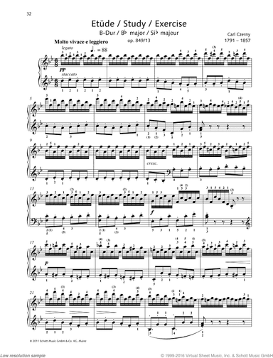 Study in B major, Op. 849 No. 13