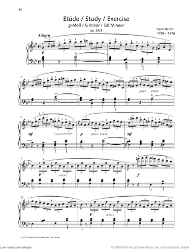 Study in G minor, Op. 29 No. 3