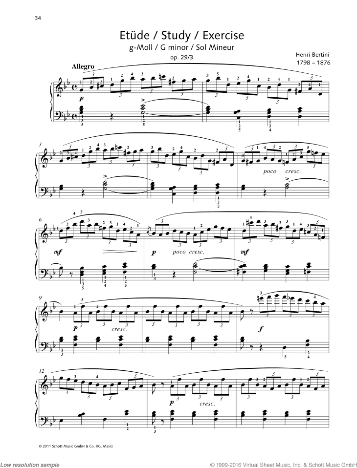 Study in G minor, Op. 29 No. 3