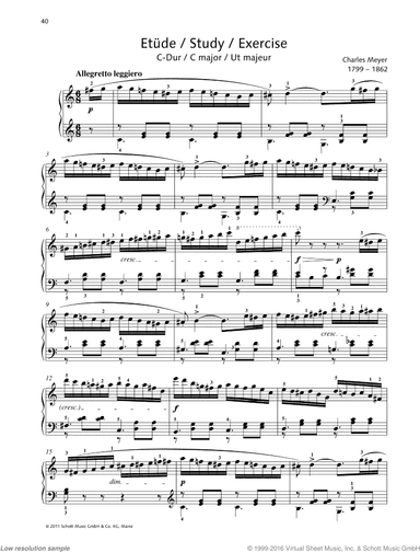 Study in C major