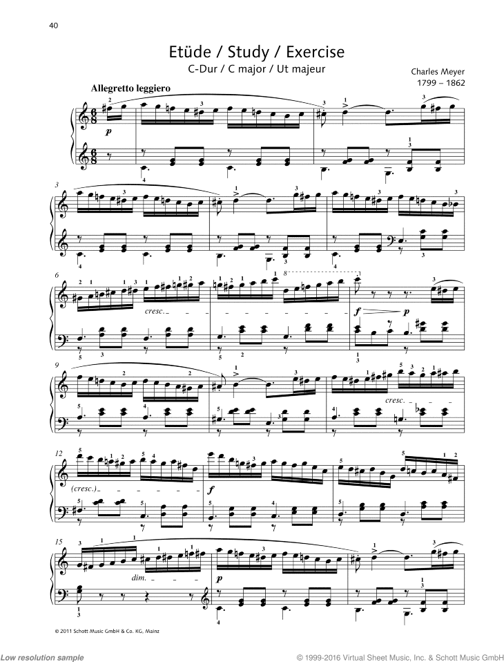 Study in C major