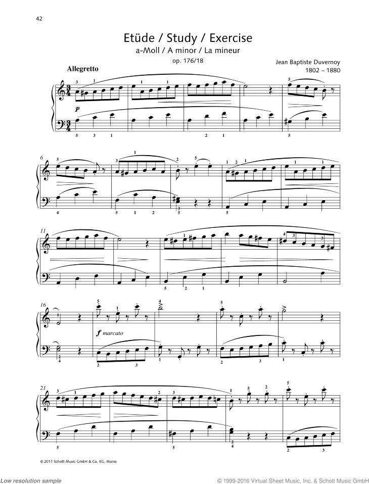 Study in A minor, Op. 176 No. 18