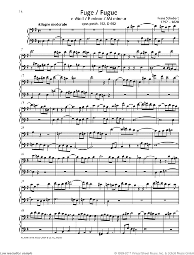 Fugue, Op. posth. 152, D 952