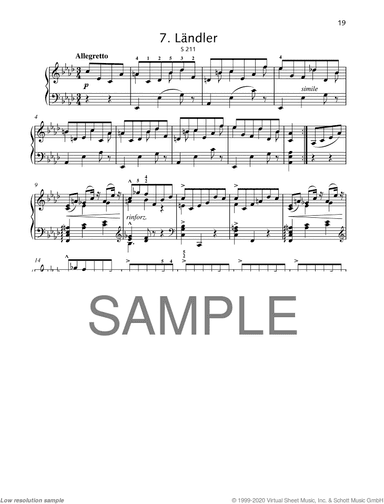 Landler in A-flat major, S 211, LW A95