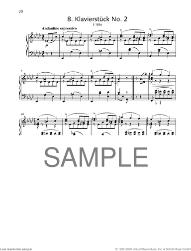 Piano Piece in A-flat major, S 189a, LW A116