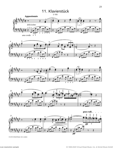 Piano Piece in F-sharp major, S 193