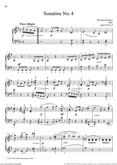 Sonatina No. 4, Op. 70 No. 4