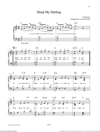 Sleep My Darling, Traditional