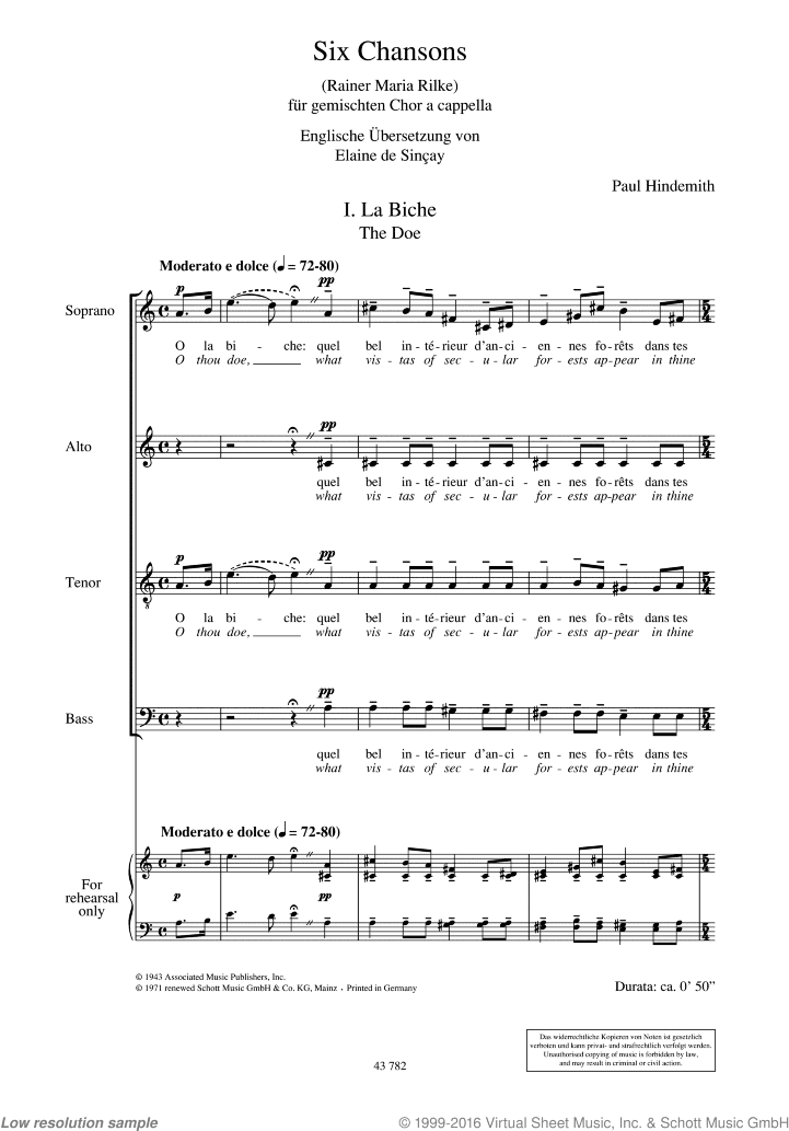 Six Chansons