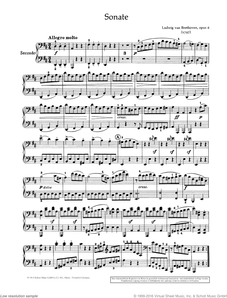 Sonata facile in D major, Op. 6
