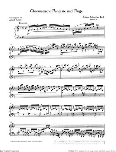 Chromatic fantasy and fugue, BWV 903