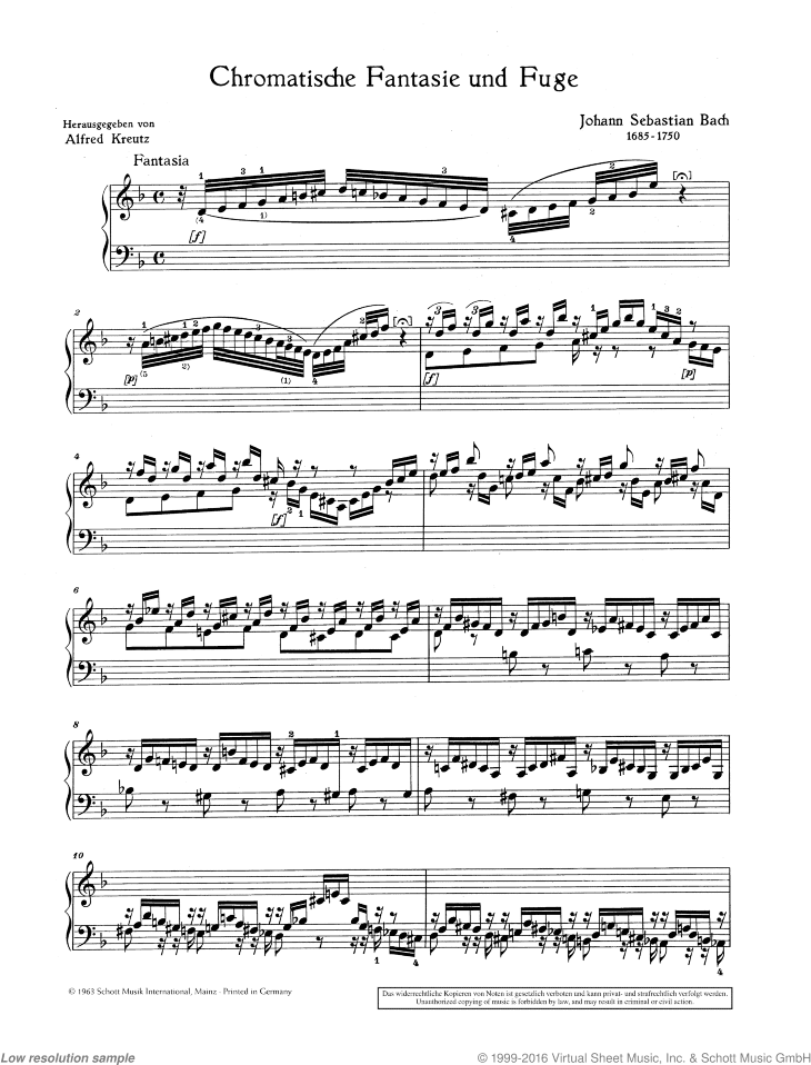 Chromatic fantasy and fugue, BWV 903