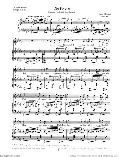 Die Forelle, Op. 32 D 550