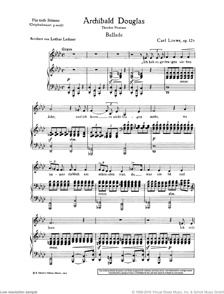 Archibald Douglas, Op. 128